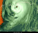 Hurricane Katrina image generated by Jeff Weber at UCAR using GEMPAK software and NOAA GOES-E data.